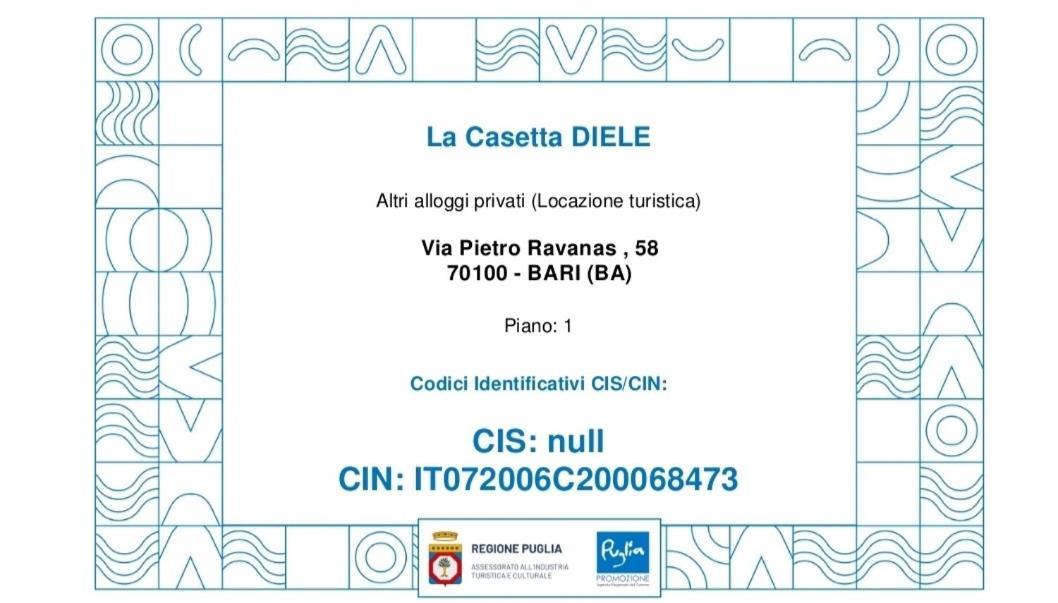 La Casetta Diele Bari Exteriér fotografie